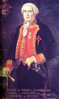 Mateo de Toro Zambrano 1st Count of La Conquista